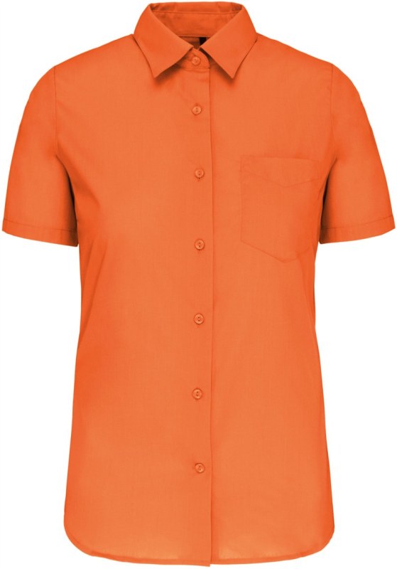 Kariban K 548 Popelínová halenka "Judith" s krátkým rukávem 20.K548 orange