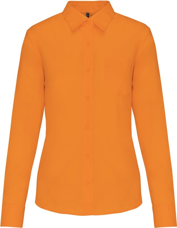 Kariban K 549 Popelínová halenka "Jessica" s dlouhým rukávem 20.K549 orange