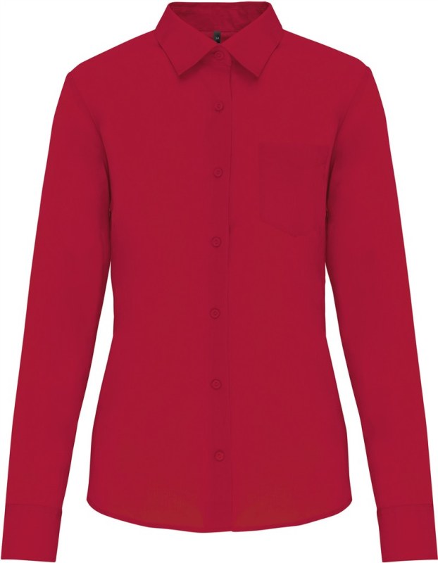 Kariban K 549 Popelínová halenka "Jessica" s dlouhým rukávem 20.K549 classic red