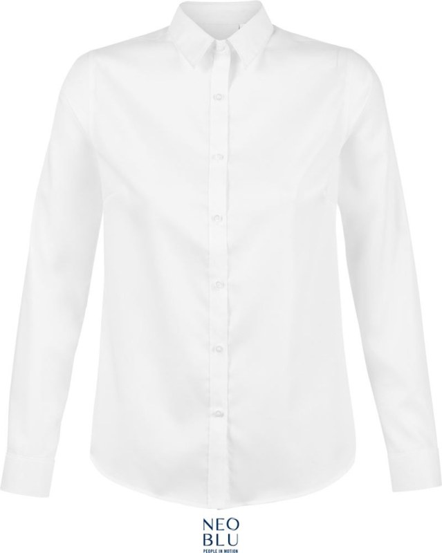 NEOBLU Blaise Women Mikro keprová halenka s dlouhým rukávem 24.3183 optic white
