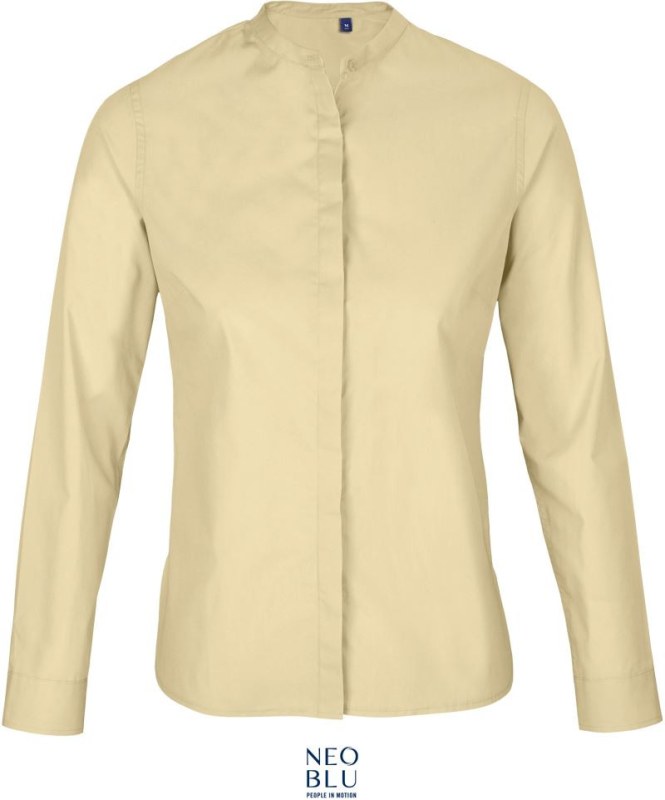 NEOBLU Bart Women Popelínová halenka s dlouhým rukávem 24.3787 beige