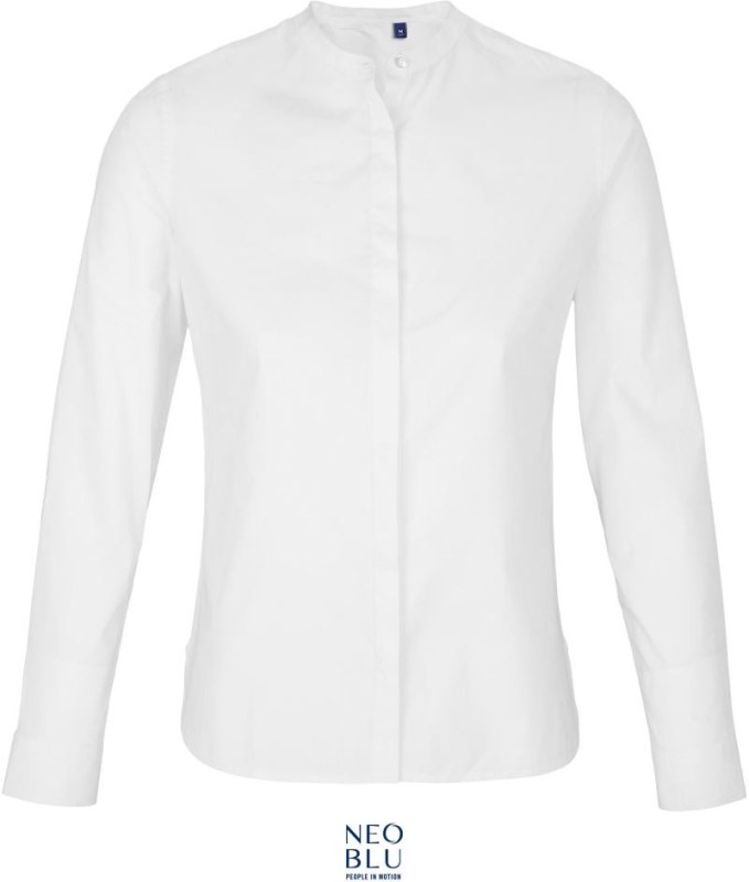 NEOBLU Bart Women Popelínová halenka s dlouhým rukávem 24.3787 optic white