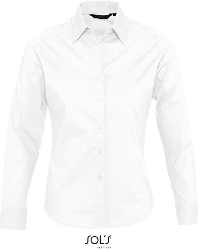 SOL´S Eden Elastická halenka s dlouhým rukávem 25.7015 white