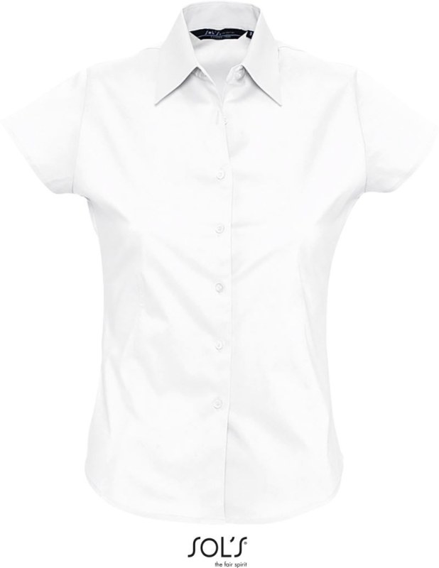 SOL´S Excess Elastická halenka s krátkým rukávem 25.7020 white
