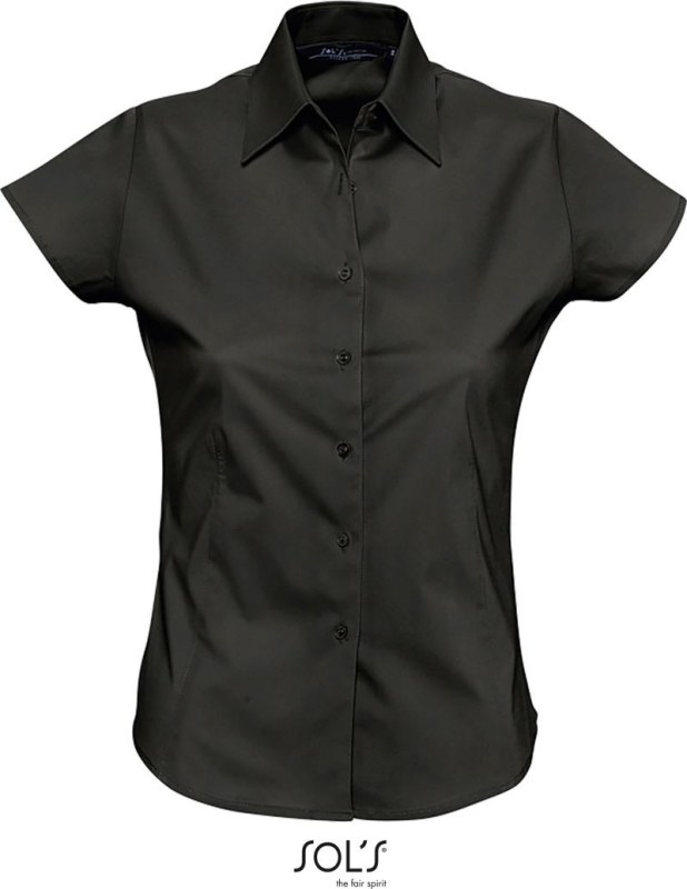 SOL´S Excess Elastická halenka s krátkým rukávem 25.7020 black