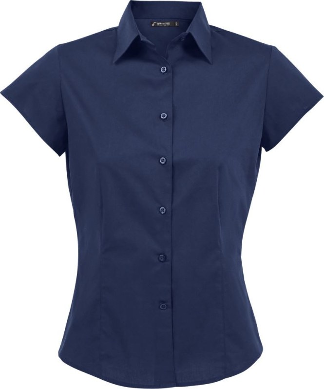 SOL´S Excess Elastická halenka s krátkým rukávem 25.7020 dark blue