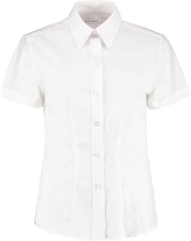 Kustom Kit KK 360 (26-28) Pracovní halenka Oxford s krátkým rukávem 43.360X white