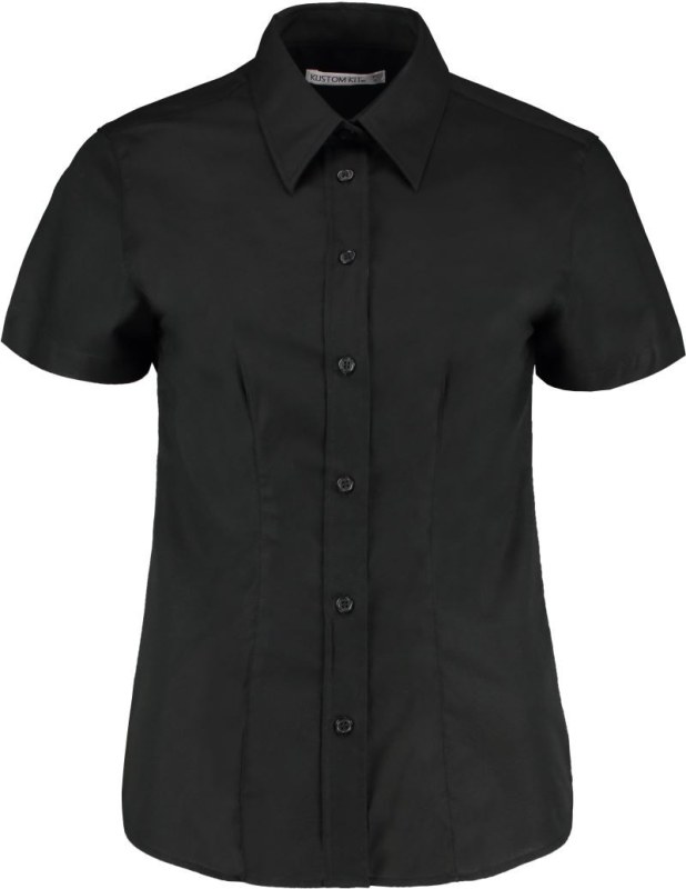 Kustom Kit KK 360 (26-28) Pracovní halenka Oxford s krátkým rukávem 43.360X black