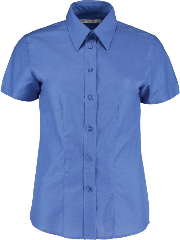 Kustom Kit KK 360 (26-28) Pracovní halenka Oxford s krátkým rukávem 43.360X italian blue