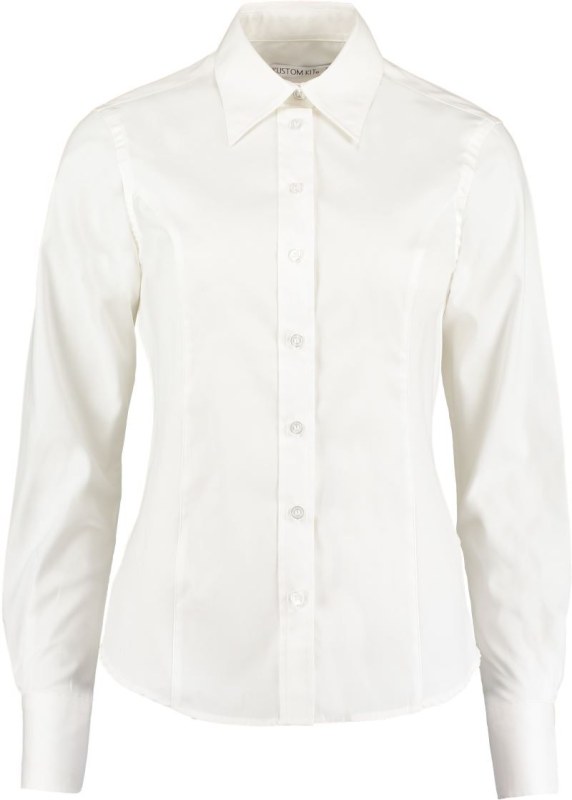 Kustom Kit KK 702 (26-28) Halenka Oxford s&nbsp;dlouhým rukávem 43.702X white - Dámské oblečení košile a&nbsp;halenky