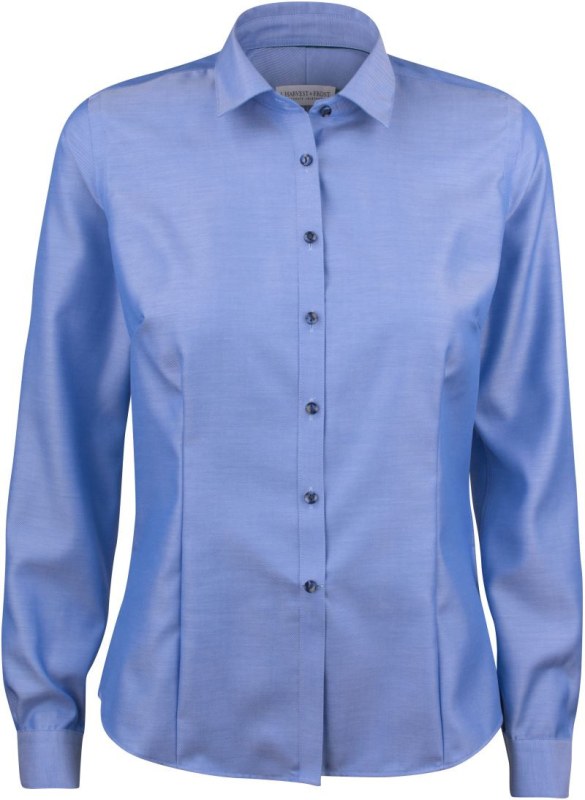 J.Harvest & Frost GB 01 Regular Women Nežehlivá halenka s dlouhým rukávem 63.0103 mid blue