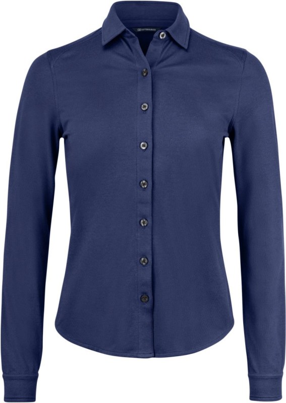 Cutter & Buck Advantage Shirt Women Piqué halenka s dlouhým rukávem 68.2411 dark navy