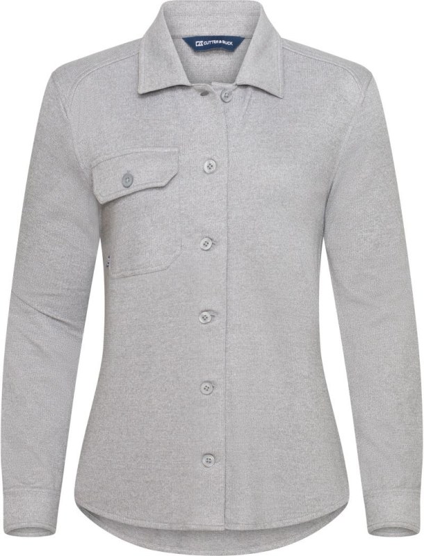 Cutter & Buck Advantage Leisure Shirt Women Volnočasová halenka 68.2415 grey melange