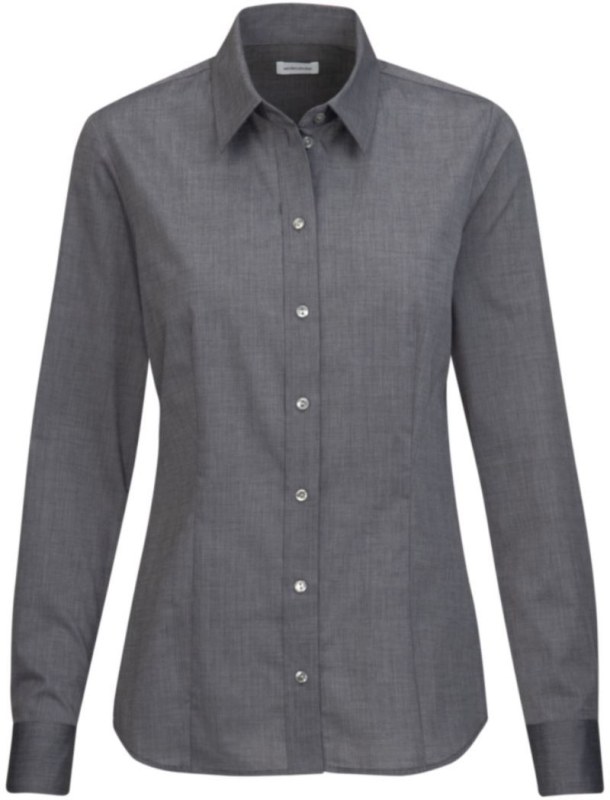 Seidensticker Blouse Regular LSL Popelínová halenka s dlouhým rukávem 78.0604 anthracite