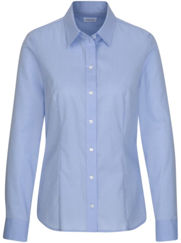 Seidensticker Blouse Regular LSL Popelínová halenka s&nbsp;dlouhým rukávem 78.0604 light blue - Dámské oblečení košile a&nbsp;halenky