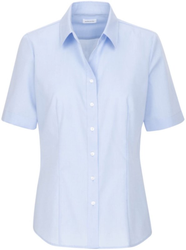 Seidensticker Blouse SSL Halenka s krátkým rukávem 78.0605 light blue