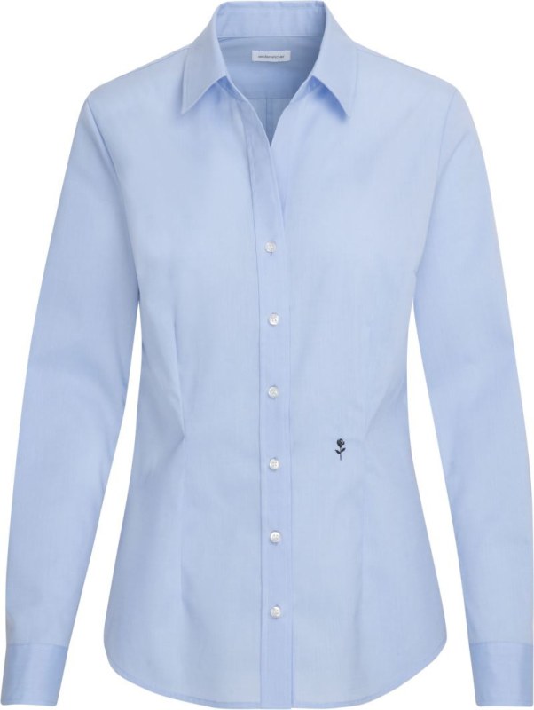 Seidensticker Blouse Slim LSL Halenka s dlouhým rukávem 78.0613 light blue