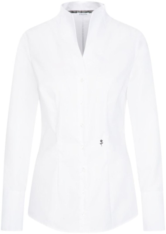 Seidensticker Chalice Blouse Slim LSL Popelínová halenka s dlouhým rukávem 78.1182 white