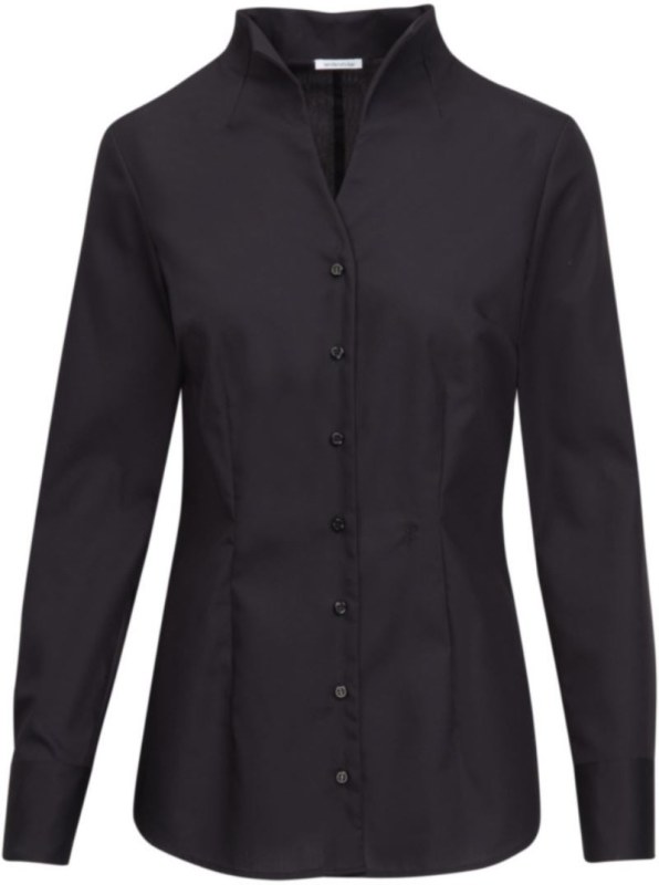 Seidensticker Chalice Blouse Slim LSL Popelínová halenka s dlouhým rukávem 78.1182 black