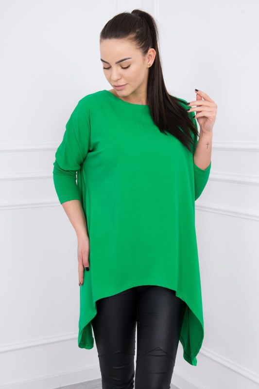 Oversize halenka zelená - Dámské oblečení košile a halenky