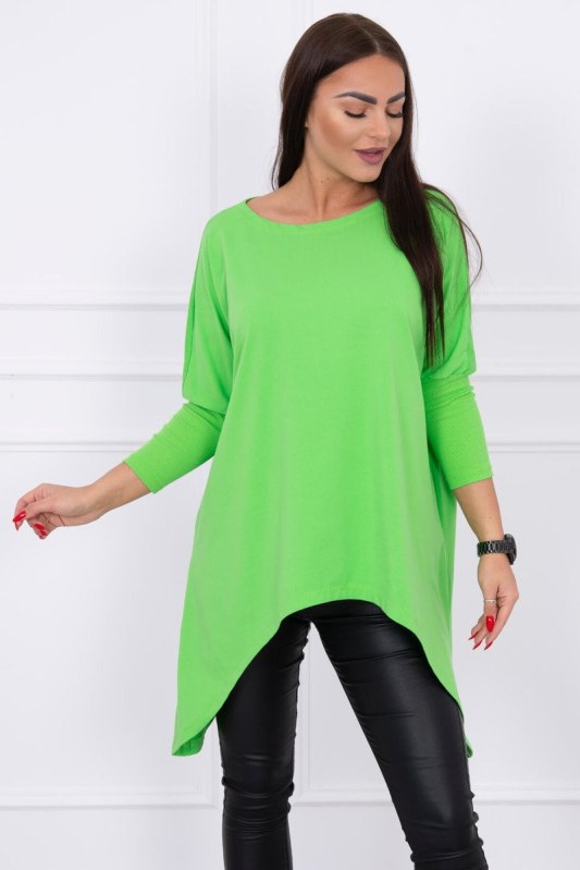 Oversize halenka světle zelená - Dámské oblečení košile a halenky