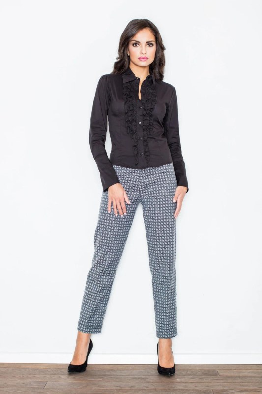 Košile Žaneta M012 Black - Figl