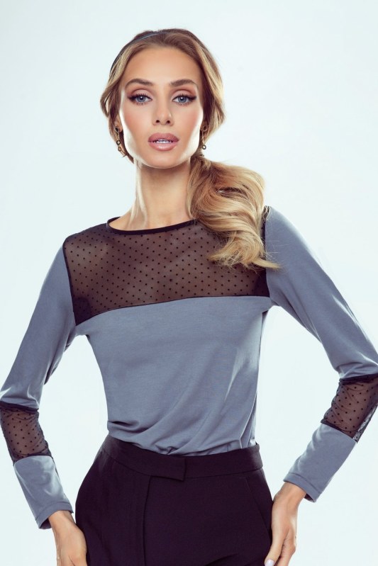 Halenka Tifany Grey-Black - Eldar Halenka Tifany Grey-Black - Eldar - Dámské oblečení košile a halenky