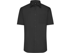 Daiber JN 680 Popelínová košile s krátkým rukávem 02.0680 black