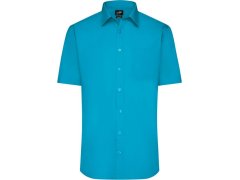 Daiber JN 680 Popelínová košile s krátkým rukávem 02.0680 turquoise