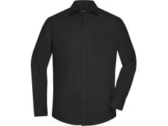 Daiber JN 682 Mikro keprová košile s dlouhým rukávem 02.0682 black