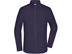 Daiber JN 1372 Popelínová košile slim fit s dlouhým rukávem 02.1372 deep purple