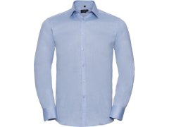 Russell Athletic 962M Košile s dlouhým rukávem, vzor rybí kost 11.962M light blue