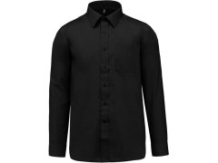 Kariban K 545 Popelínová košile "Jofrey" s dlouhým rukávem 20.K545 black