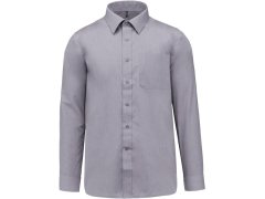 Kariban K 545 Popelínová košile "Jofrey" s dlouhým rukávem 20.K545 silver