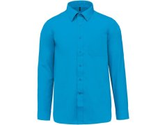Kariban K 545 Popelínová košile "Jofrey" s dlouhým rukávem 20.K545 bright turquoise