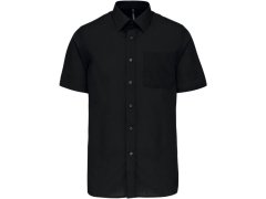 Kariban K 551 Popelínová košile "Ace" s krátkým rukávem 20.K551 black