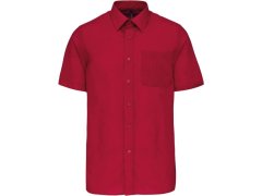Kariban K 551 Popelínová košile "Ace" s krátkým rukávem 20.K551 classic red