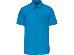Kariban K 551 Popelínová košile "Ace" s krátkým rukávem 20.K551 bright turquoise