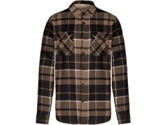 Kariban K 579 Flanelová košile s sherpa fleecovou podšívkou 20.K579 camel/black