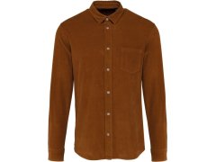 Kariban K 599 Manšestrová košile s dlouhým rukávem 20.K599 washed brandy