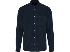 Kariban K 599 Manšestrová košile s dlouhým rukávem 20.K599 washed dark navy