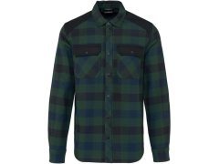 WK WK 520 Pracovní kostkovaná košile 20.W520 forest green/navy/black