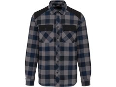 WK WK 520 Pracovní kostkovaná košile 20.W520 storm grey/navy/black