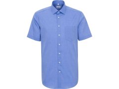 Seidensticker Shirt Regular SSL Košile s krátkým rukávem 78.3001 mid blue