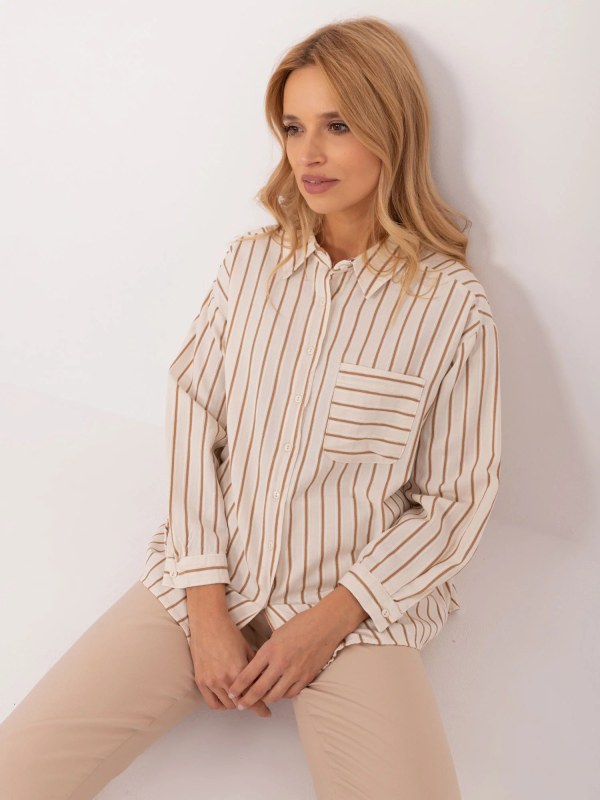 Košile BP KS 1148.12 béžová - FPrice - Dámské oblečení košile