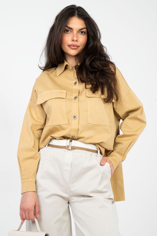 Košile s dlouhým rukávem model 224200 Italy Moda