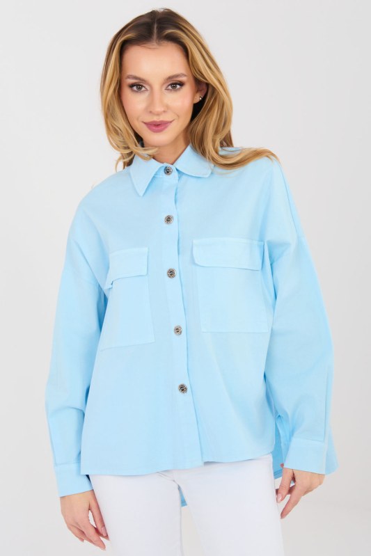 Košile s dlouhým rukávem model 224203 Italy Moda