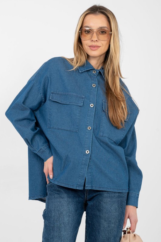 Košile s dlouhým rukávem model 224204 Italy Moda