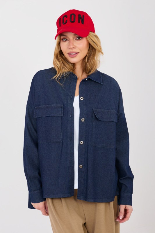 Košile s dlouhým rukávem model 224205 Italy Moda