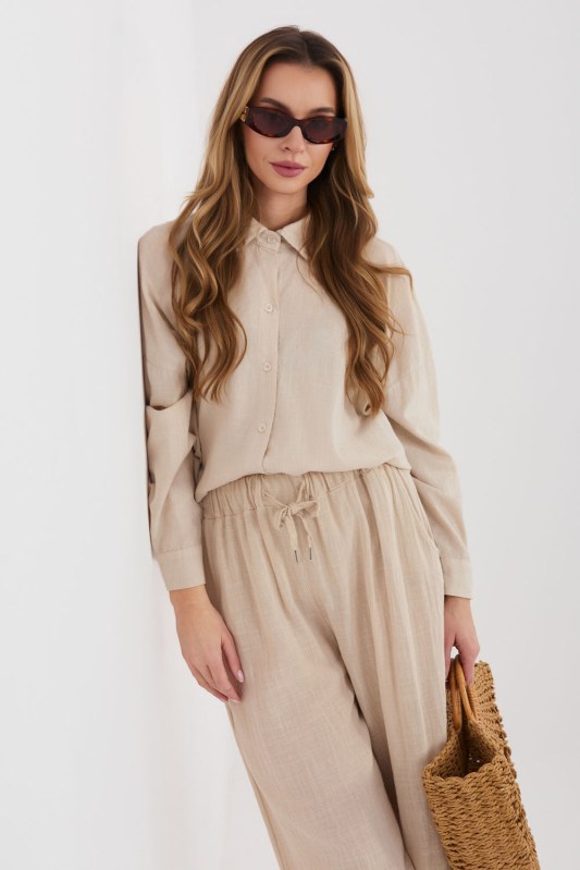 Košile s dlouhým rukávem model 225516 Italy Moda